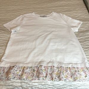 NWOT Loft Short Sleeve Light Knit Womens Top L